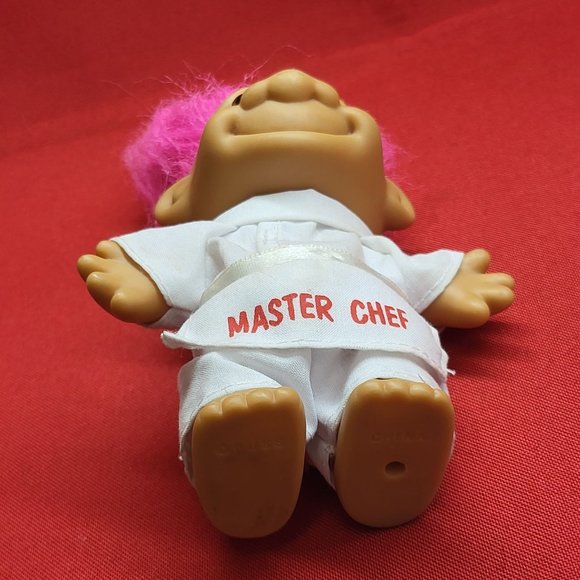 Vintage Russ Master Chef Troll Pink Hair - Picture 5 of 13
